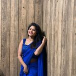 Royal Blue Georgette Saree