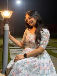 White Georgette Frock - Image 2