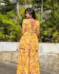 Yellow floral co-ord set - Image 4