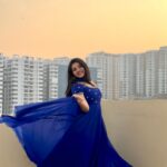 Royal Blue Anarkali