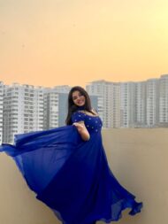 Royal Blue Anarkali