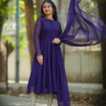 Purple Collar Anarkali