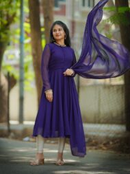 Purple Collar Anarkali
