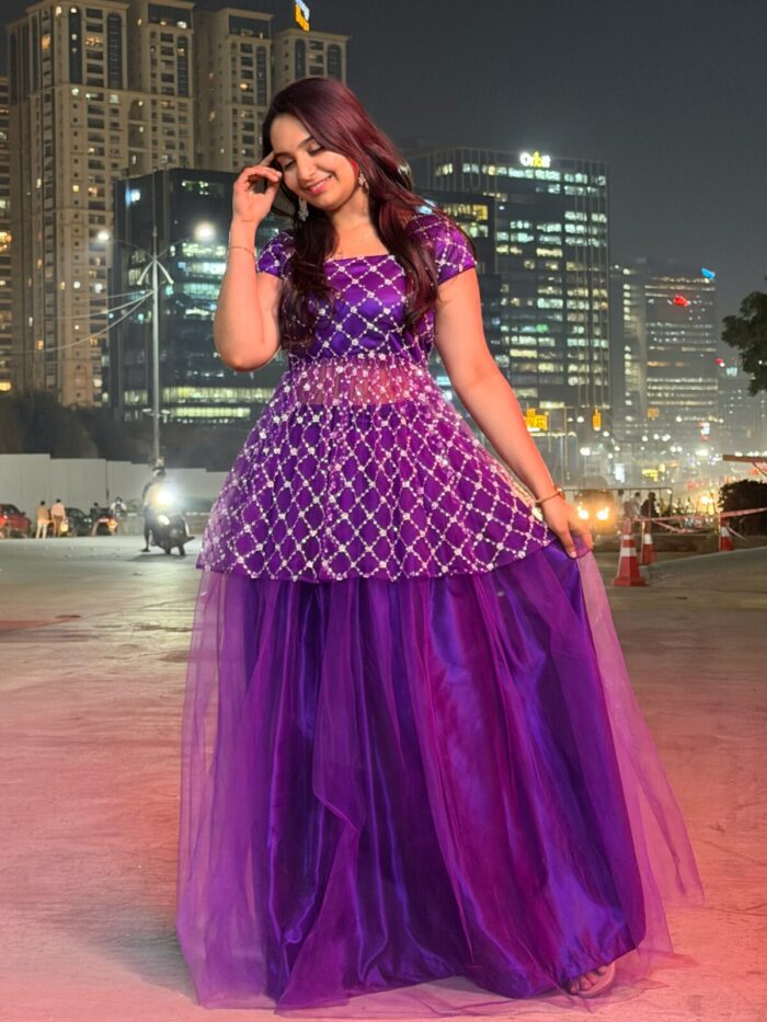 Purple Peplum Top - Image 3