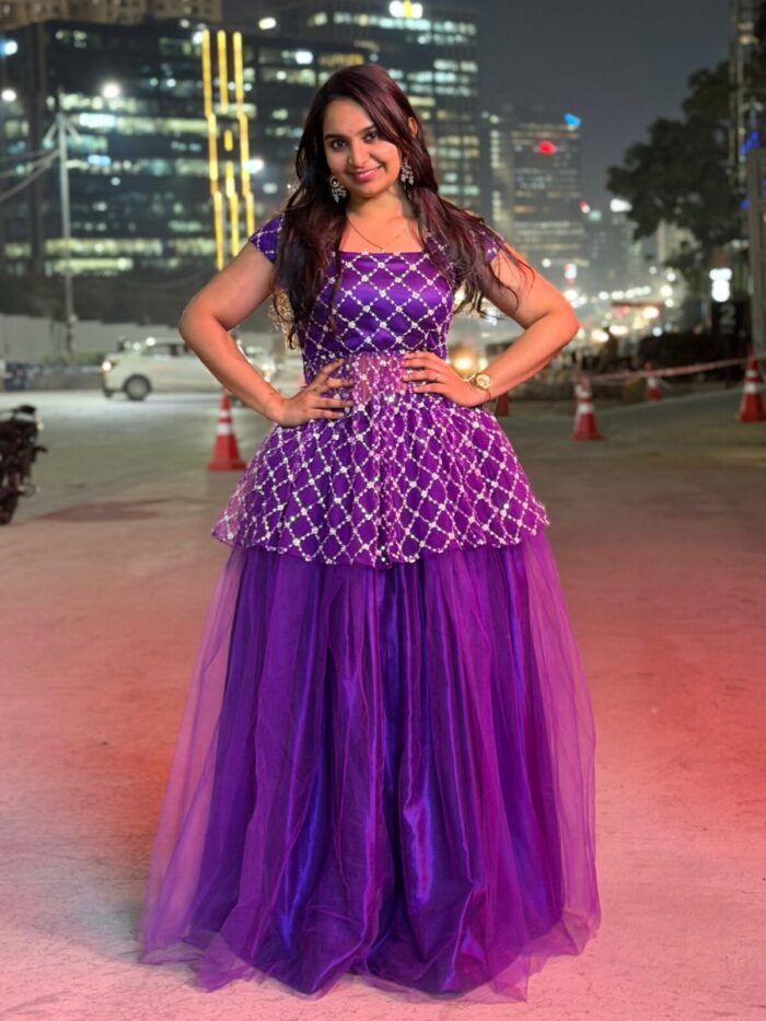Purple Peplum Top - Image 2