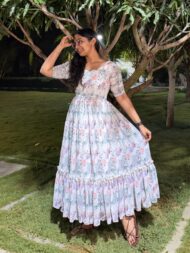 White Georgette Frock