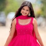 Pink Maggam Anarkali