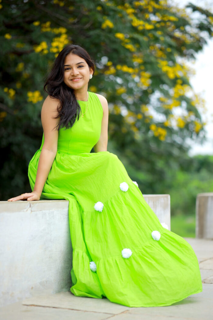 Green Mulcotton Frock - Image 3