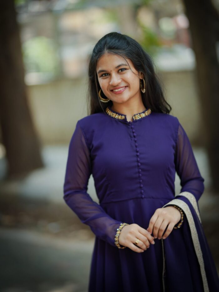 Purple Collar Anarkali - Image 3