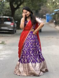 Purple Sparrow Lehanga