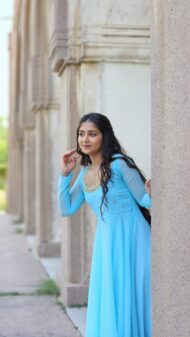 SkyBlue Anarkali - Image 4