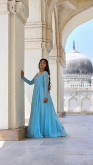 SkyBlue Anarkali - Image 2