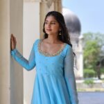 SkyBlue Anarkali