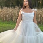 White Netted Frock