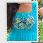 Sky Blue Mul Cotton Frock