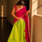 Green Maggam Halfsaree