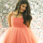 Peach Netted Frock